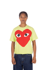 Pastelle Big Heart Tee Lime / Red