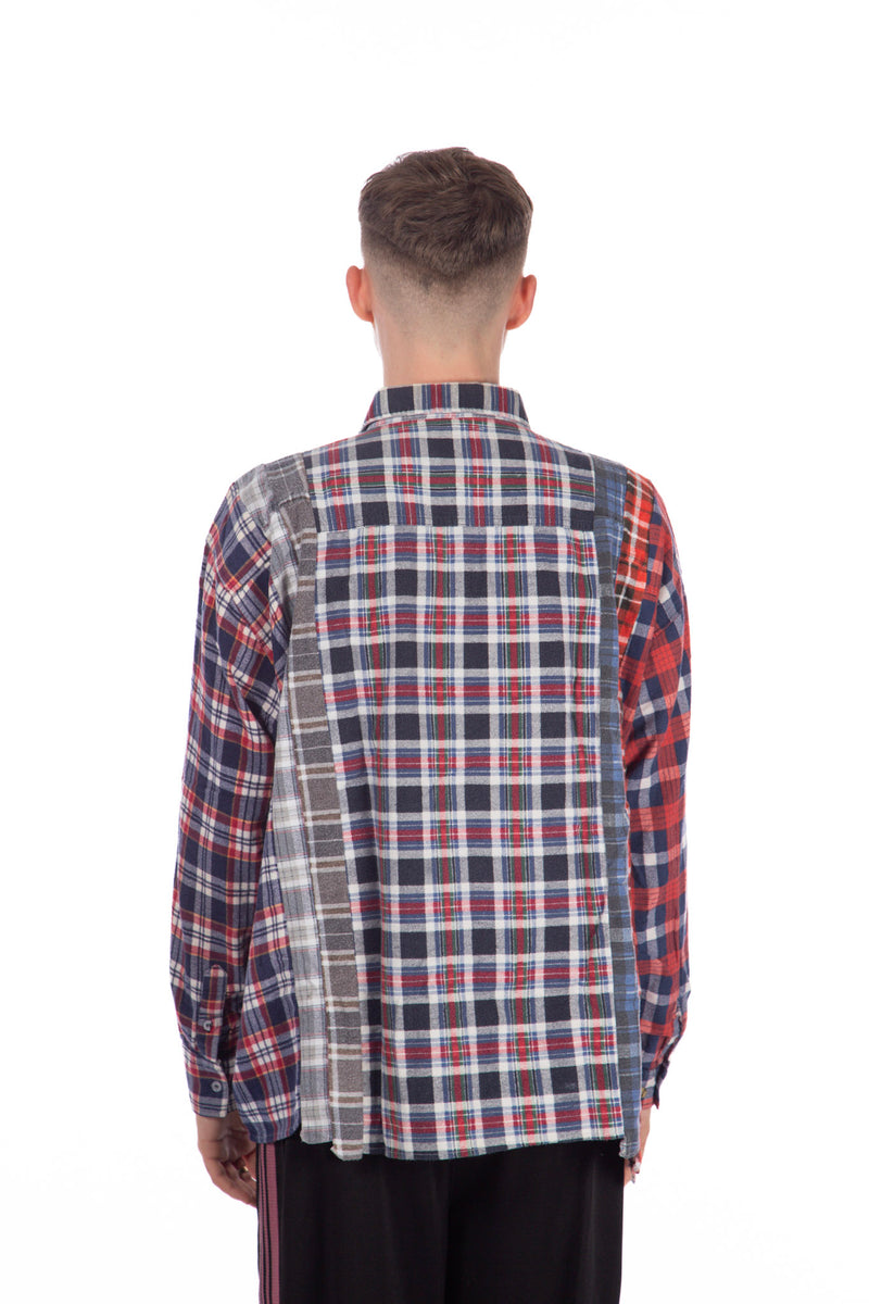 7 Cut Flannel Wide Shirt (B)