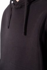 Brushed Cotton Fleece Sweatshirt Black