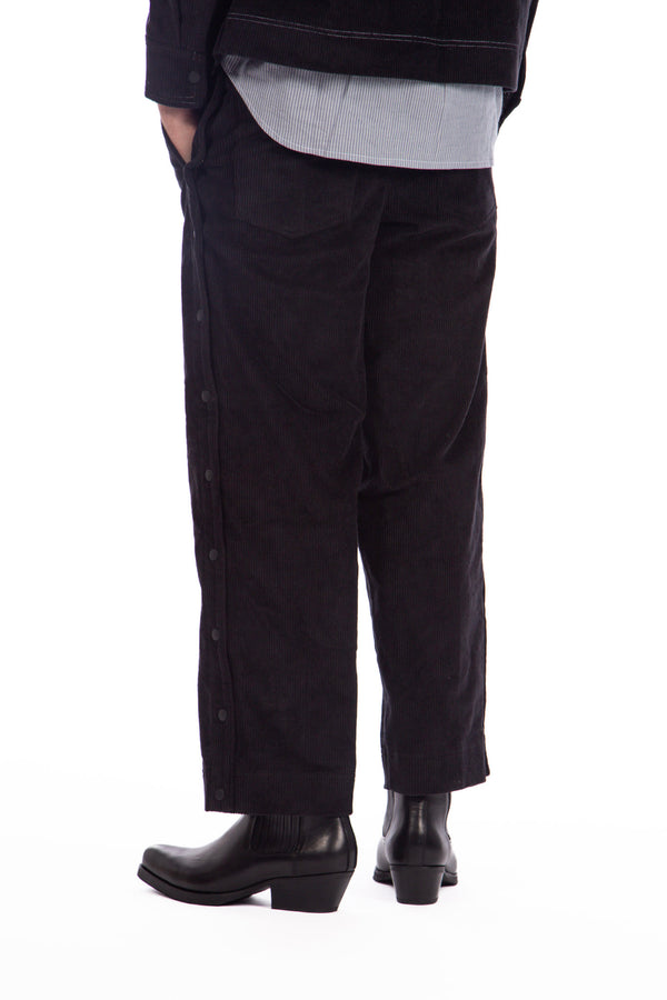 Corduroy Trackpants Black