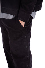 Corduroy Trackpants Black