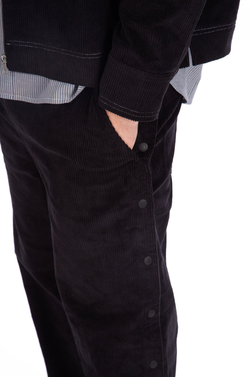 Corduroy Trackpants Black