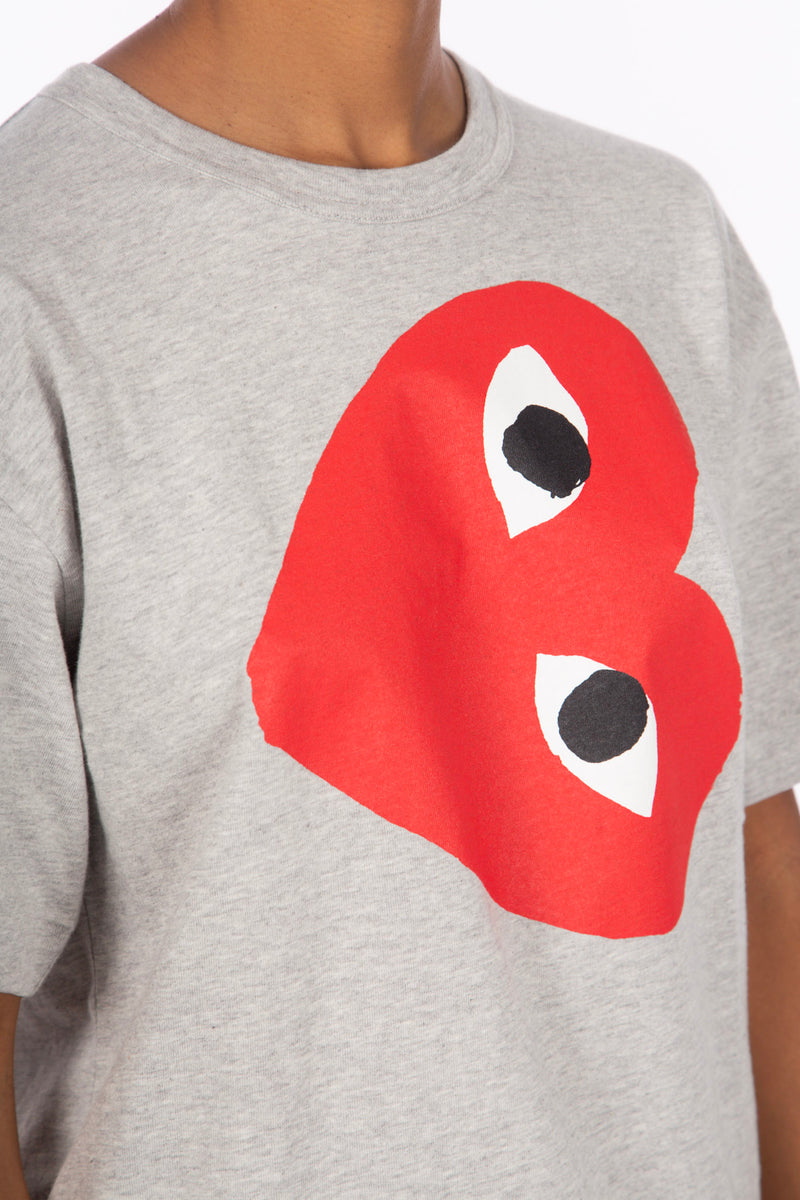 Grey Sideways Print S/S Tee