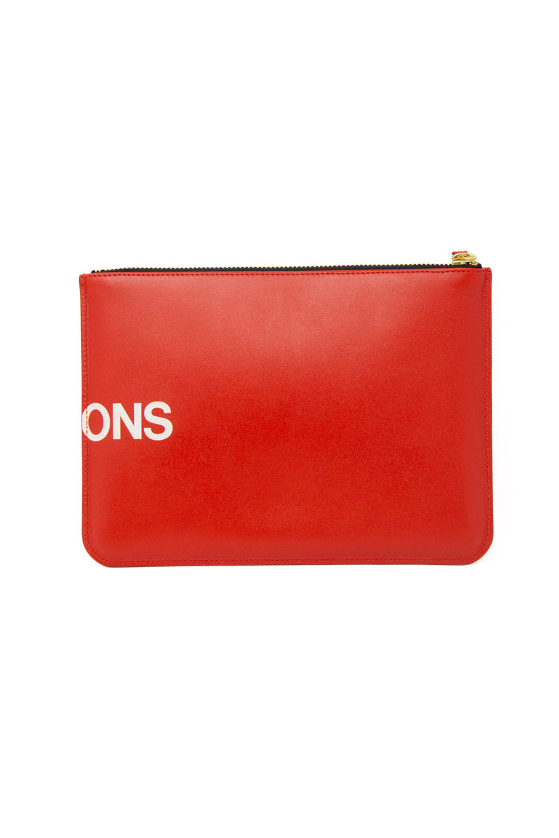 Large Zip Pouch Wallet Huge Logo Red - SA5100HL
