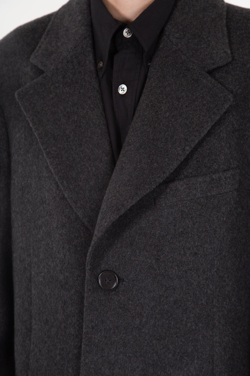Dolphin Coat Ash Grey Cash Wool
