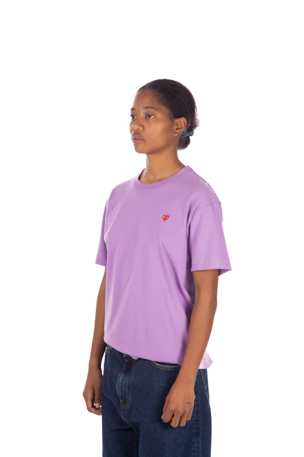 Purple / Red Tee Little Heart
