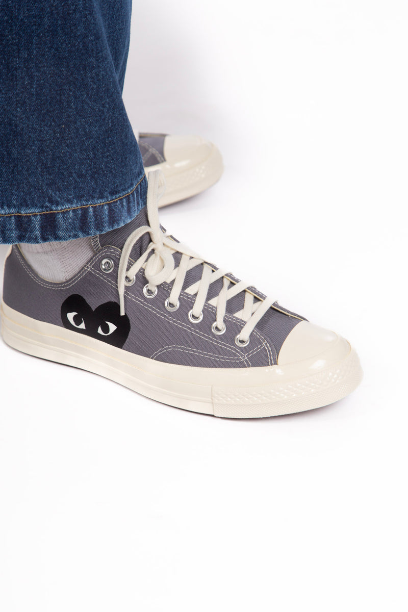 CDG X Converse Single Heart low Steel Grey Four Horsemen Shop