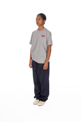 Double Heart T-shirt Grey