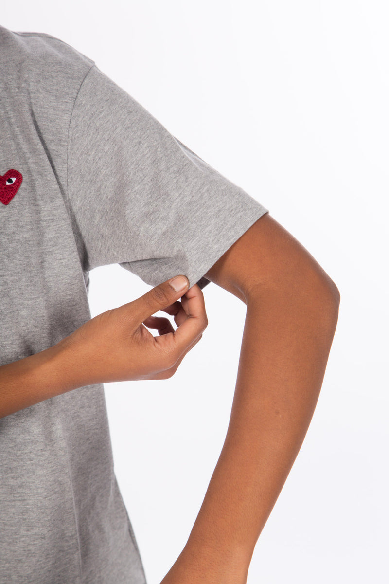 Double Heart T-shirt Grey