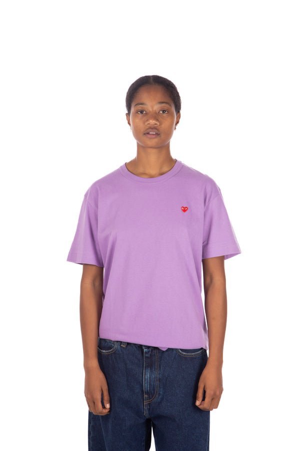 Purple / Red Tee Little Heart