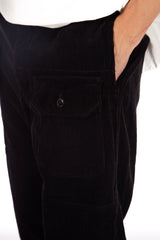 Cotton 8W Corduroy Pant Black