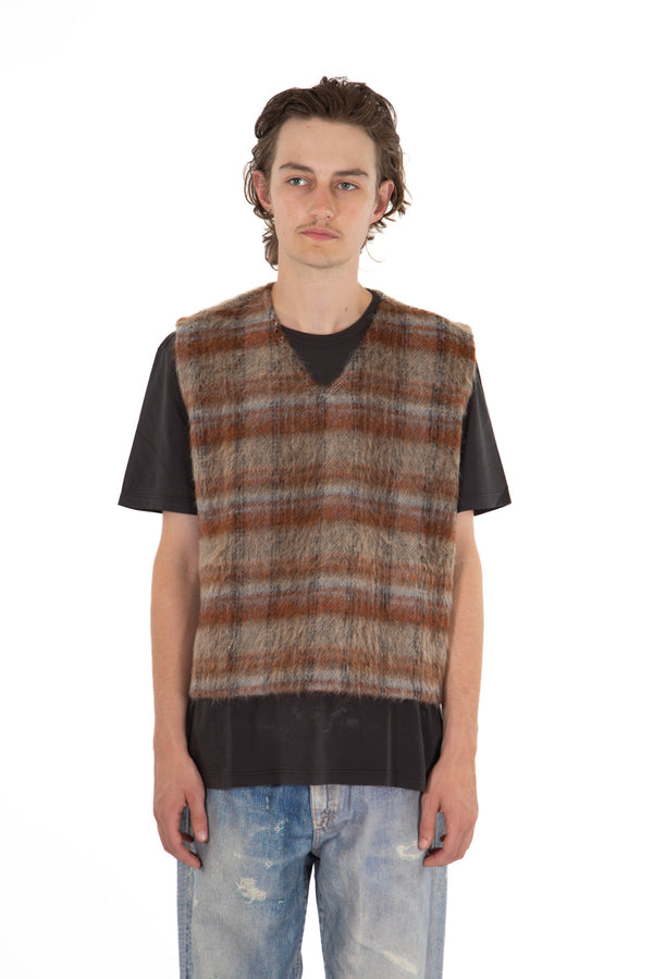 Ament Check Mohair Vest