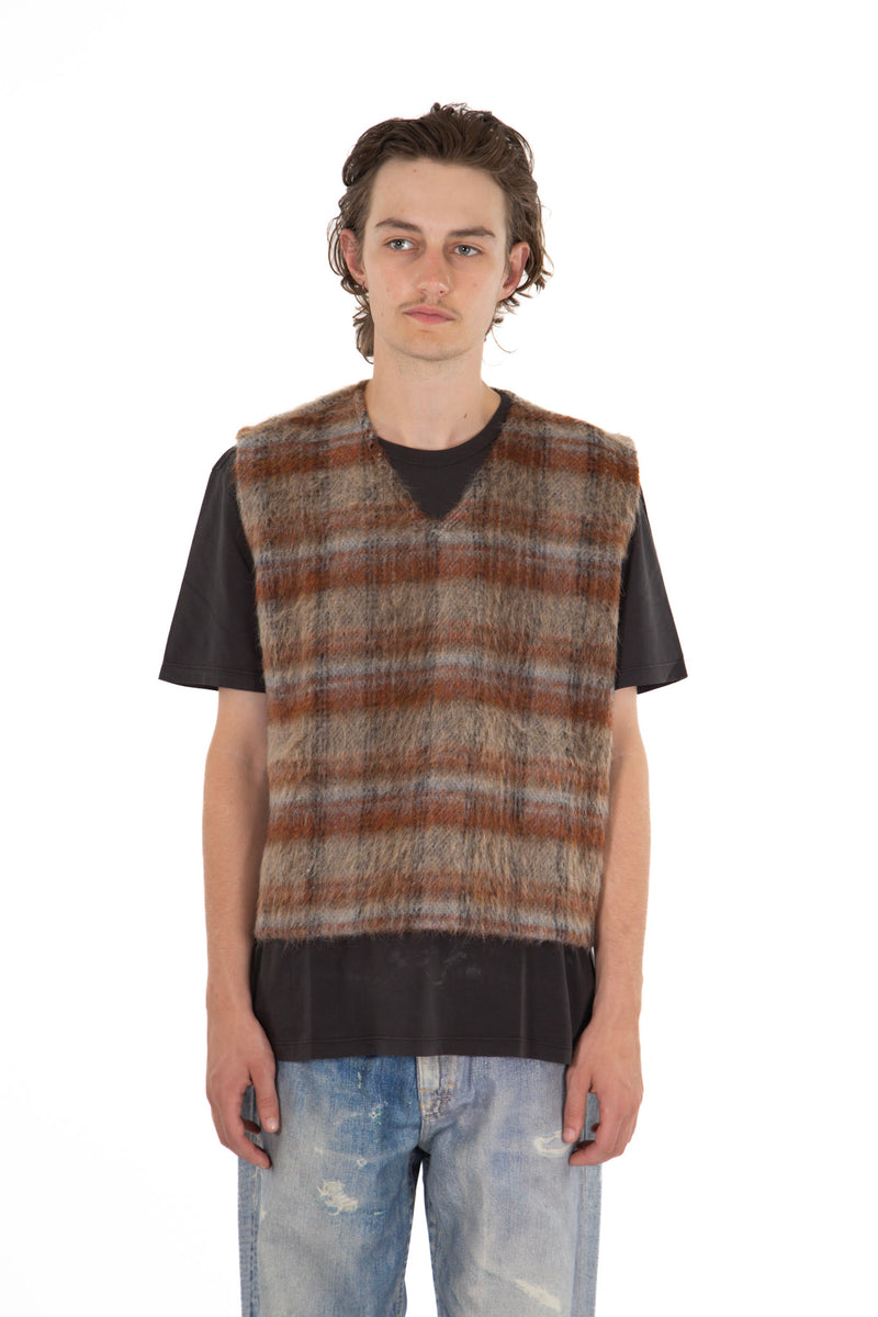 Ament Check Mohair Vest