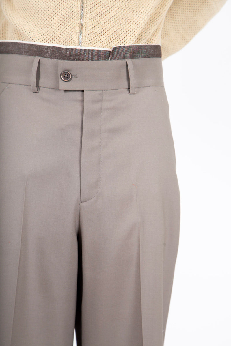 High Top Chino Grey Tropical Wool