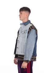 Jean Jacket + Blanket Covered Reversible Jacket