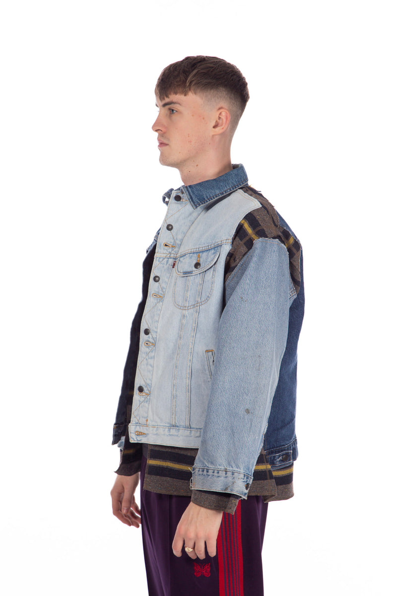 Jean Jacket + Blanket Covered Reversible Jacket