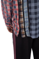 7 Cut Zipped Flannel Shirt (A)
