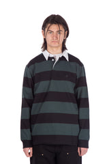 L/S Jagger Striped Rugby Shirt Juniper