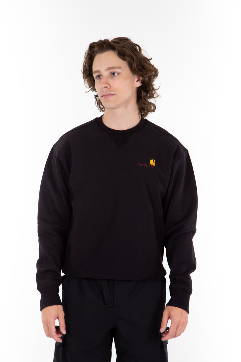 American Script Crewneck Sweat Black