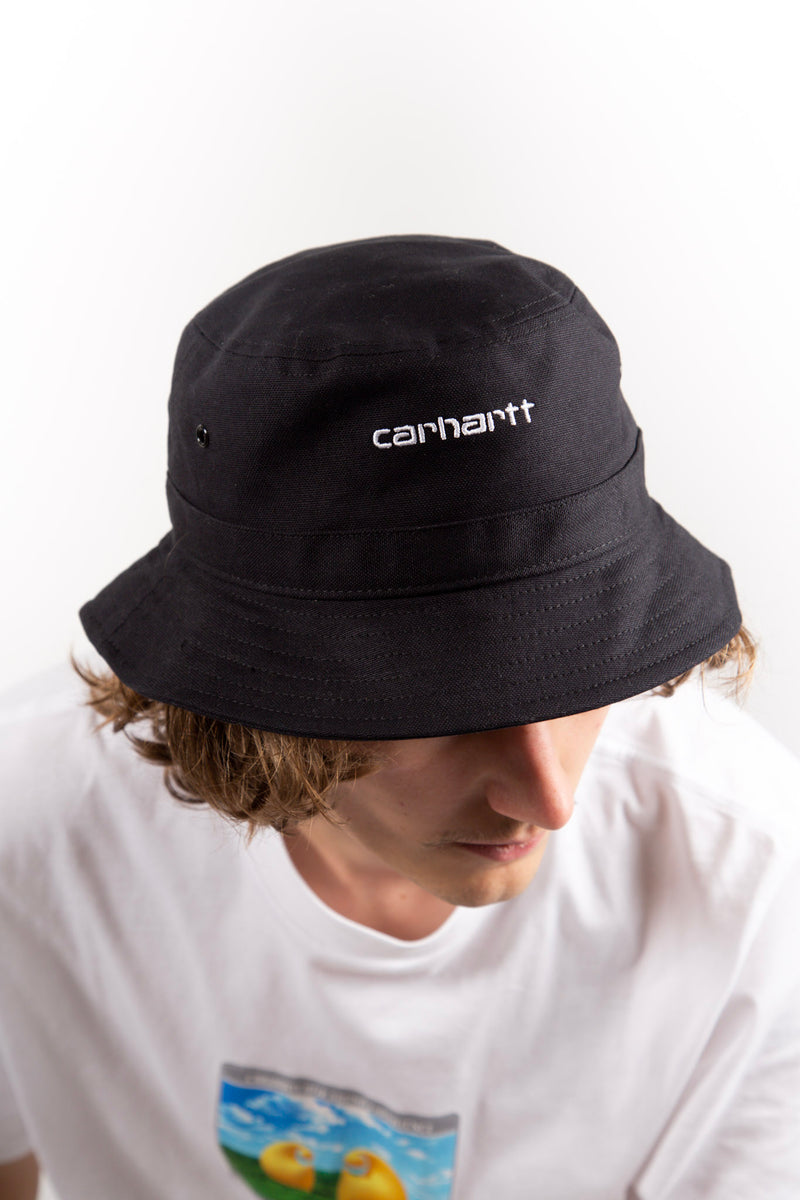 Script Bucket Hat Black / White